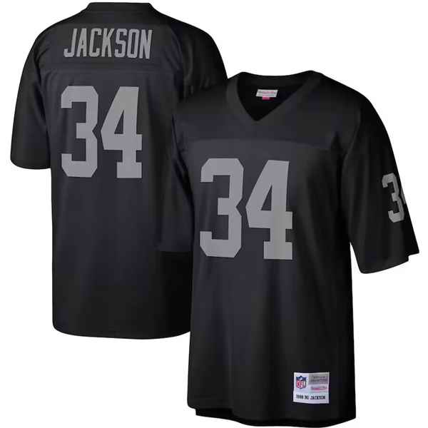Men's Las Vegas Raiders #34 Bo Jackson Black Stitched Football Jersey